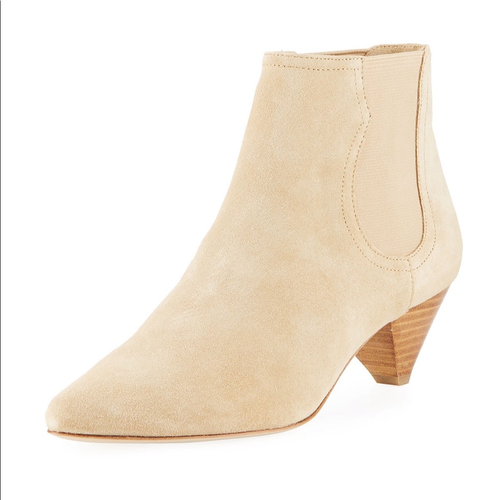 Joie Barleena Suede Cone-Heel Booties